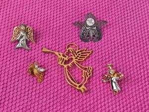 Vintage Angel Pins Mixed Lot ~ Angel Brooches
